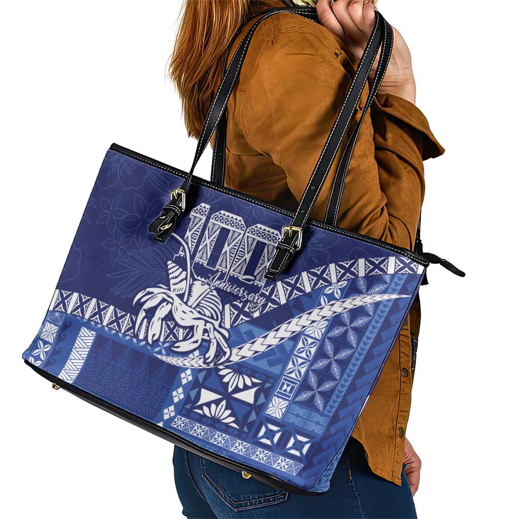 Queen Salote College 100th Anniversary Leather Tote Bag QSC Royal Girls - Polynesian Pride