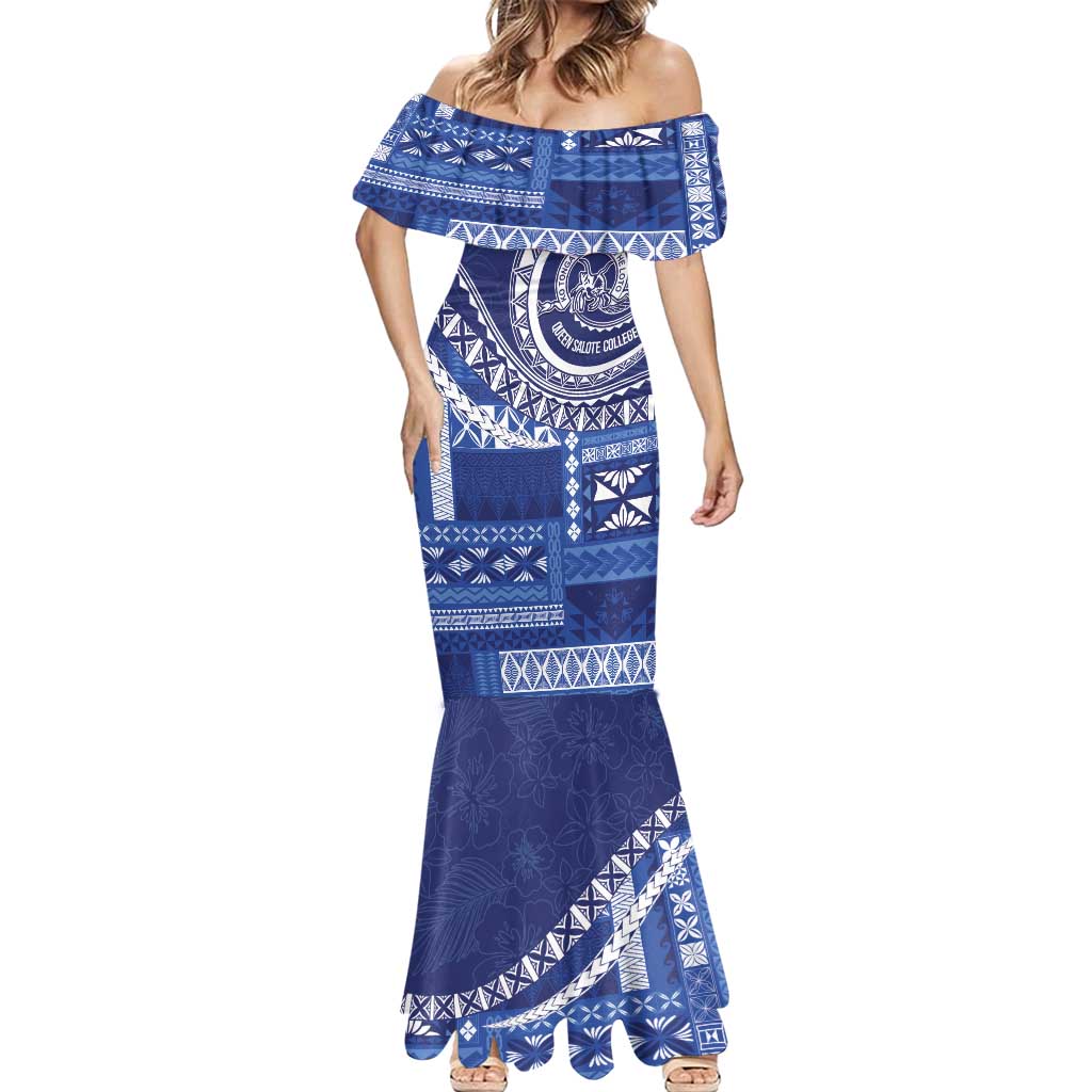 Queen Salote College 100th Anniversary Mermaid Dress QSC Royal Girls LT7 - Polynesian Pride