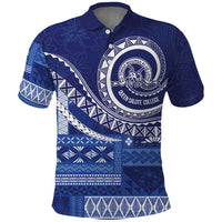 Queen Salote College 100th Anniversary Polo Shirt QSC Royal Girls LT7 Royal Blue - Polynesian Pride