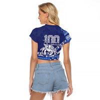 Queen Salote College 100th Anniversary Raglan Cropped T Shirt QSC Royal Girls LT7 - Polynesian Pride
