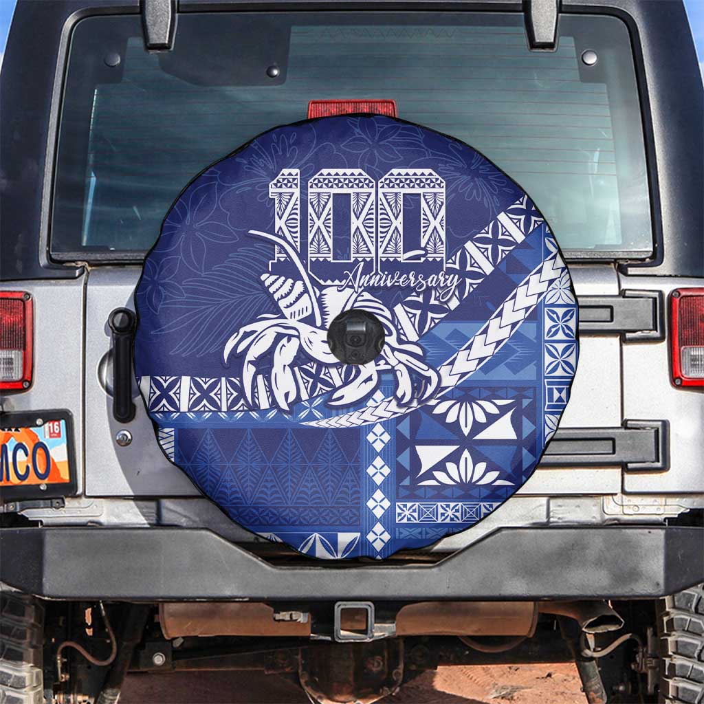 Queen Salote College 100th Anniversary Spare Tire Cover QSC Royal Girls LT7 Royal Blue - Polynesian Pride