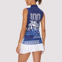 Queen Salote College 100th Anniversary Women Sleeveless Polo Shirt QSC Royal Girls LT7 - Polynesian Pride