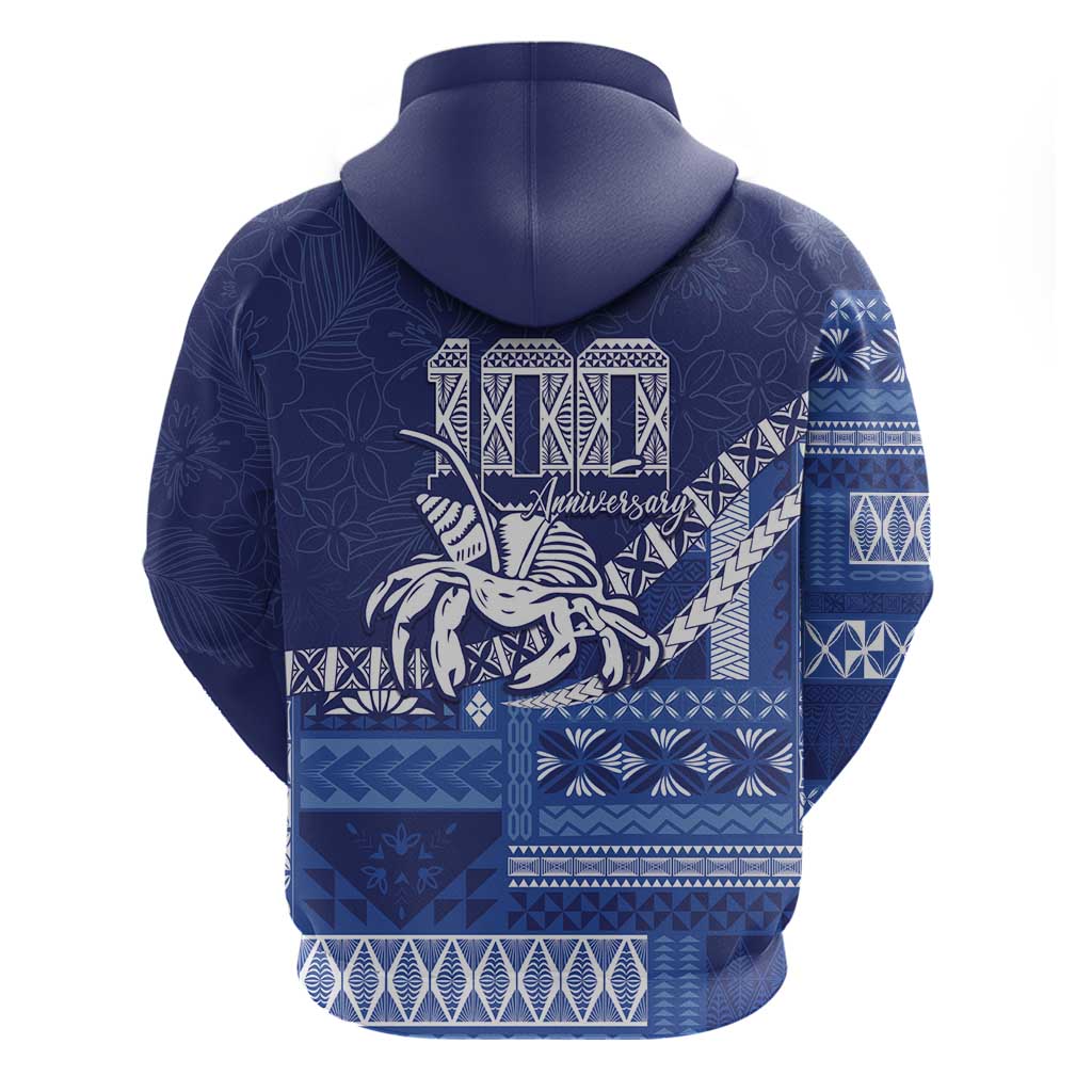 Queen Salote College 100th Anniversary Zip Hoodie QSC Royal Girls LT7 - Polynesian Pride