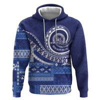 Queen Salote College 100th Anniversary Zip Hoodie QSC Royal Girls LT7 Pullover Hoodie Royal Blue - Polynesian Pride
