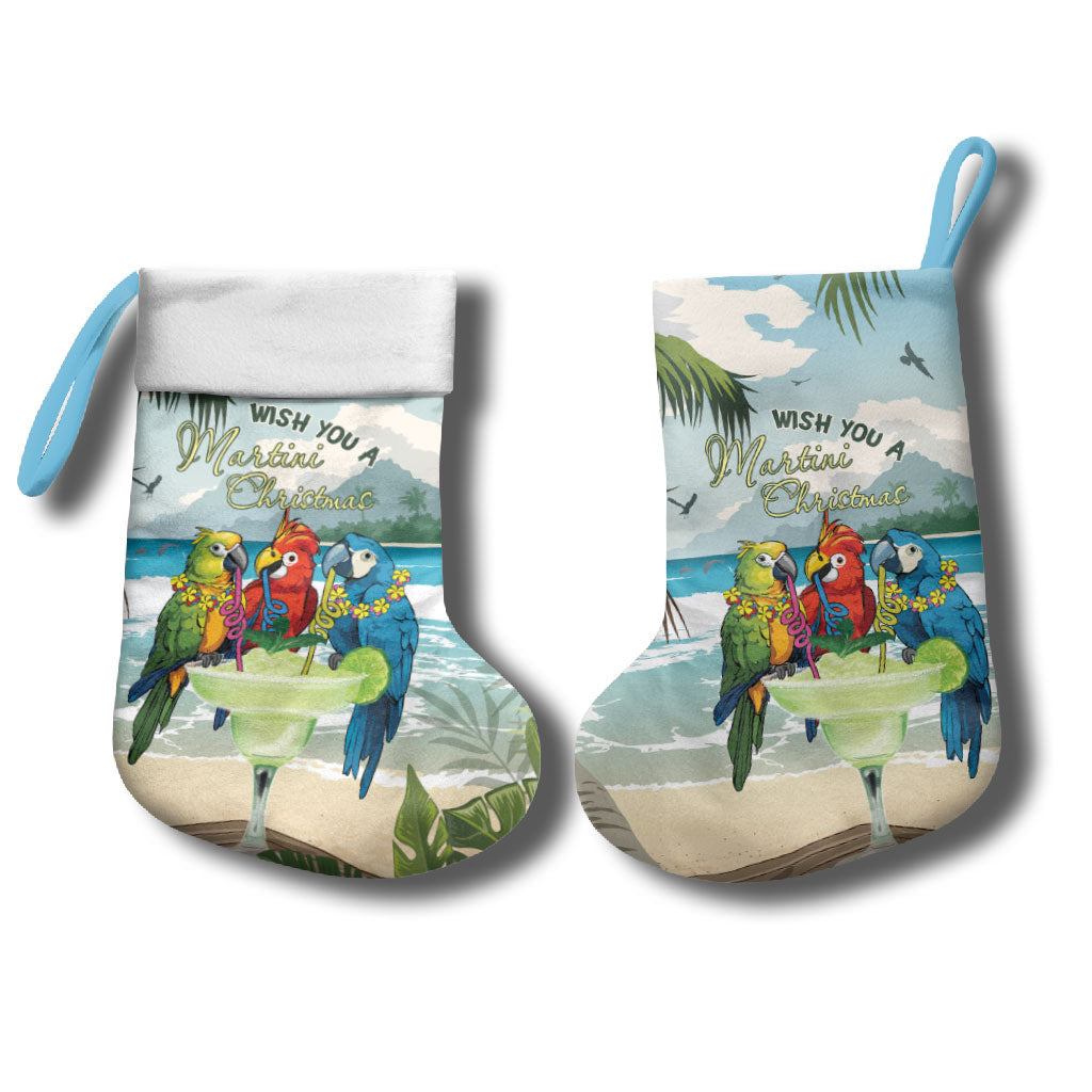 Wish You A Merry Martini Christmas Stocking Cocktail Parrot-dise LT7 - Polynesian Pride
