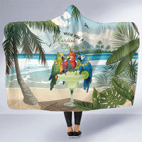 Wish You A Merry Martini Christmas Hooded Blanket Cocktail Parrot-dise LT7 One Size Multicolor - Polynesian Pride