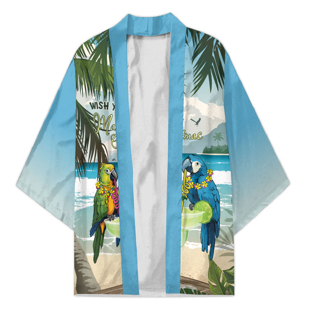 Wish You A Merry Martini Christmas Kimono Cocktail Parrot-dise LT7 Unisex Multicolor - Polynesian Pride