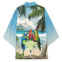 Wish You A Merry Martini Christmas Kimono Cocktail Parrot-dise LT7 - Polynesian Pride