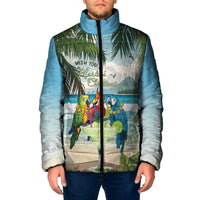 Wish You A Merry Martini Christmas Padded Jacket Cocktail Parrot-dise