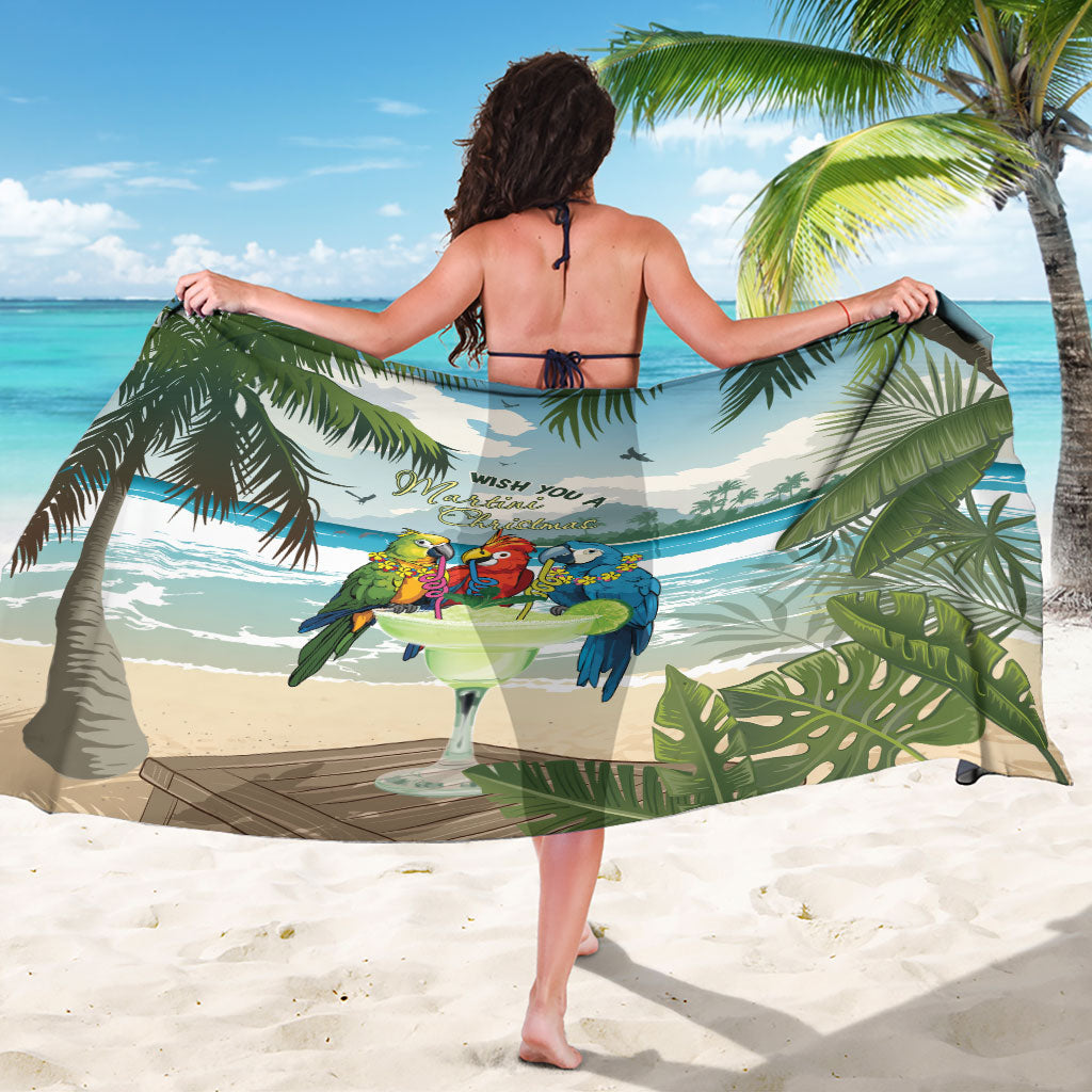 Wish You A Merry Martini Christmas Sarong Cocktail Parrot-dise LT7 - Polynesian Pride