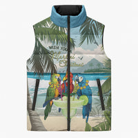 Wish You A Merry Martini Christmas Sleeveless Puffer Jacket Cocktail Parrot-dise