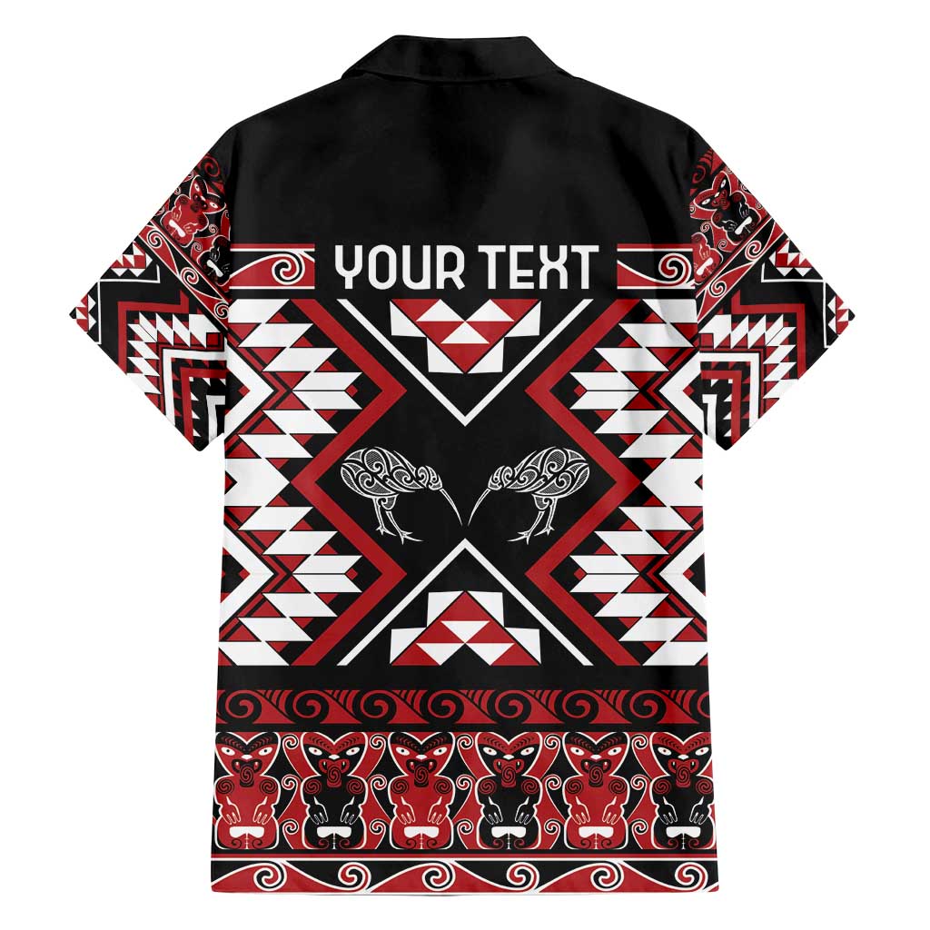 Personalised Taniko Motifs Aotearoa Family Matching Summer Maxi Dress and Hawaiian Shirt Waitangi Kowhaiwhai Kiwi LT7 - Polynesian Pride