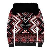 Personalised Taniko Motifs Aotearoa Sherpa Hoodie Waitangi Kowhaiwhai Kiwi LT7 - Polynesian Pride