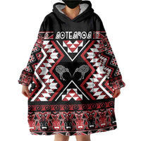 Personalised Taniko Motifs Aotearoa Wearable Blanket Hoodie Waitangi Kowhaiwhai Kiwi LT7 - Polynesian Pride