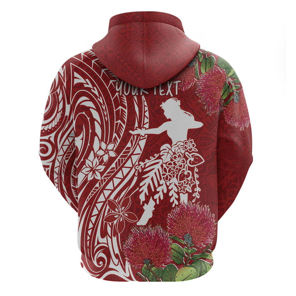 Personalised Hawaii Wahine Hoodie Women's Day Ohia Lehua LT7 - Polynesian Pride
