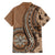 Personalized Tonga Ngatu Hawaiian Shirt Vintage Brown Manulua Motifs