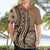 Personalized Tonga Ngatu Hawaiian Shirt Vintage Brown Manulua Motifs