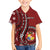 Personalized Tonga Ngatu Family Matching Off Shoulder Maxi Dress and Hawaiian Shirt Iconic Red Manulua Motifs