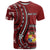 Personalized Tonga Ngatu T Shirt Iconic Red Manulua Motifs