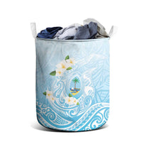 Guam Fishhook Mix Guasali Flowers Laundry Basket Dreaming Turquoise