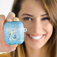 Guam Fishhook Mix Guasali Flowers AirPods Case Dreaming Turquoise LT7 - Polynesian Pride