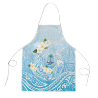 Guam Fishhook Mix Guasali Flowers Apron Dreaming Turquoise
