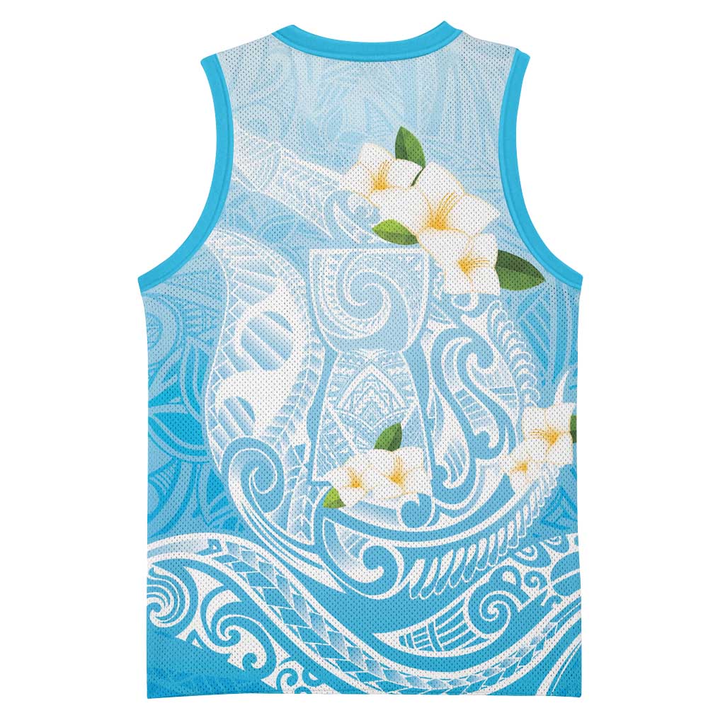 Guam Fishhook Mix Guasali Flowers Basketball Jersey Dreaming Turquoise