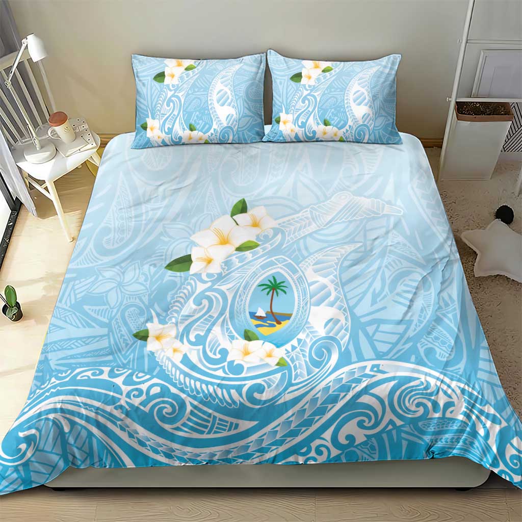 Guam Fishhook Mix Guasali Flowers Bedding Set Dreaming Turquoise