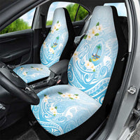 Guam Fishhook Mix Guasali Flowers Car Seat Cover Dreaming Turquoise