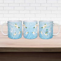 Guam Fishhook Mix Guasali Flowers Ceramic Mug Dreaming Turquoise