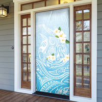 Guam Fishhook Mix Guasali Flowers Door Cover Dreaming Turquoise LT7 - Polynesian Pride