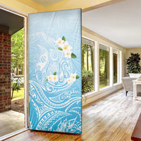 Guam Fishhook Mix Guasali Flowers Door Cover Dreaming Turquoise LT7 - Polynesian Pride