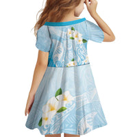 Guam Fishhook Mix Guasali Flowers Family Matching Mermaid Dress and Hawaiian Shirt Dreaming Turquoise LT7 - Polynesian Pride