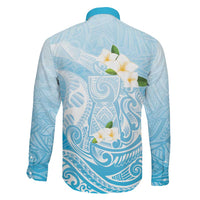 Guam Fishhook Mix Guasali Flowers Family Matching Tank Maxi Dress and Hawaiian Shirt Dreaming Turquoise LT7 - Polynesian Pride