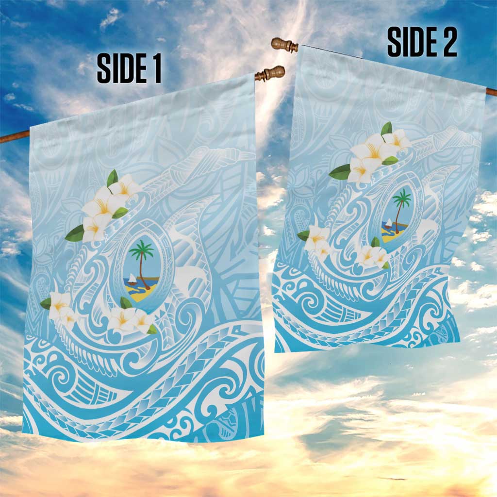 Guam Fishhook Mix Guasali Flowers Garden Flag Dreaming Turquoise