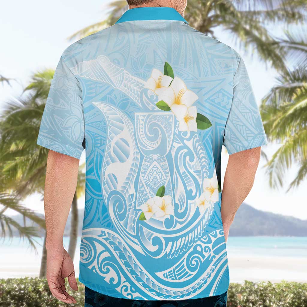 Guam Fishhook Mix Guasali Flowers Hawaiian Shirt Dreaming Turquoise LT7 - Polynesian Pride