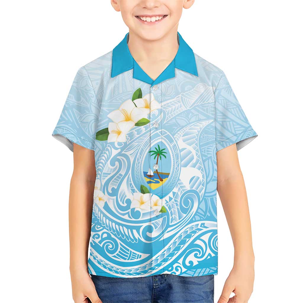 Guam Fishhook Mix Guasali Flowers Hawaiian Shirt Dreaming Turquoise LT7 - Polynesian Pride