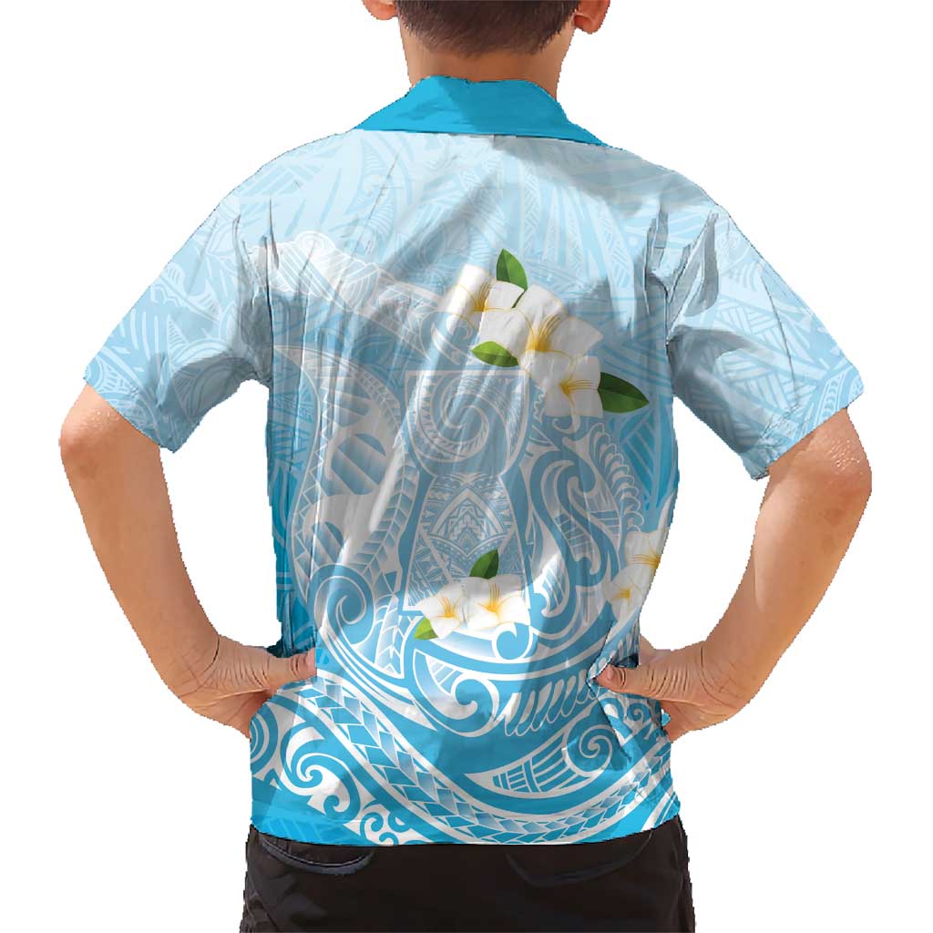 Guam Fishhook Mix Guasali Flowers Hawaiian Shirt Dreaming Turquoise LT7 - Polynesian Pride