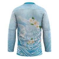 Guam Fishhook Mix Guasali Flowers Hockey Jersey Dreaming Turquoise