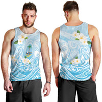 Guam Fishhook Mix Guasali Flowers Men Tank Top Dreaming Turquoise