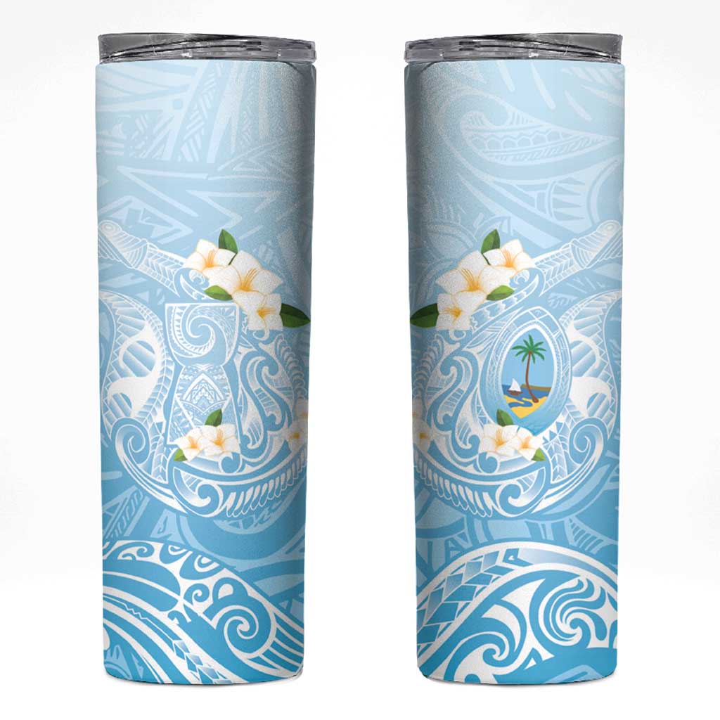 Guam Fishhook Mix Guasali Flowers Skinny Tumbler Dreaming Turquoise