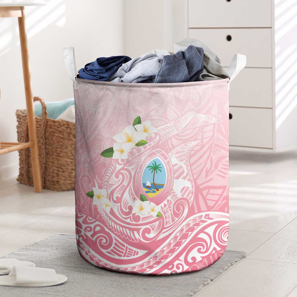 Guam Fishhook Mix Guasali Flowers Laundry Basket Dreaming Coral