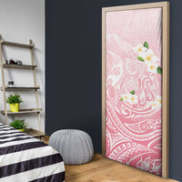 Guam Fishhook Mix Guasali Flowers Door Cover Dreaming Coral LT7 - Polynesian Pride