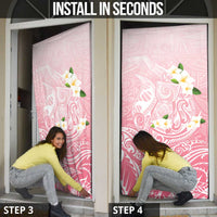 Guam Fishhook Mix Guasali Flowers Door Cover Dreaming Coral LT7 - Polynesian Pride