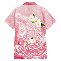 Guam Fishhook Mix Guasali Flowers Family Matching Off Shoulder Maxi Dress and Hawaiian Shirt Dreaming Coral LT7 - Polynesian Pride