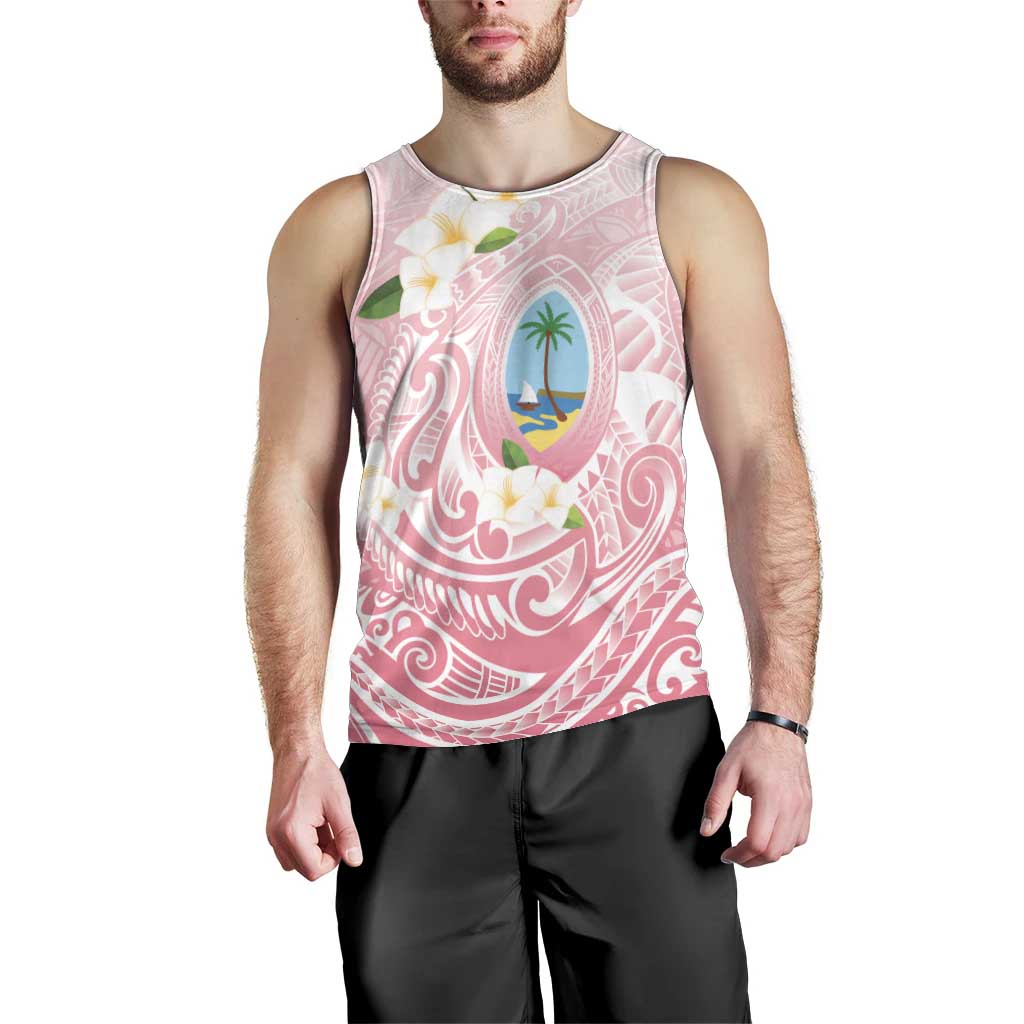 Guam Fishhook Mix Guasali Flowers Men Tank Top Dreaming Coral