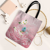 Guam Fishhook Mix Guasali Flowers Tote Bag Dreaming Coral