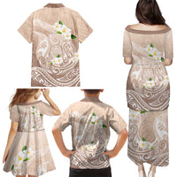 Guam Fishhook Mix Guasali Flowers Family Matching Puletasi and Hawaiian Shirt Dreaming Hazel LT7 - Polynesian Pride
