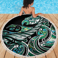 Maori Matariki - Manaia Beach Blanket Emerald Paua Shell