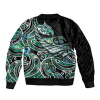 Maori Matariki - Manaia Bomber Jacket Emerald Paua Shell